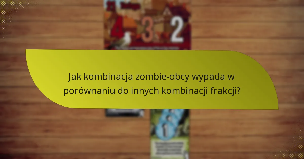 Jak zombie i obcy synergizują w rozgrywce?