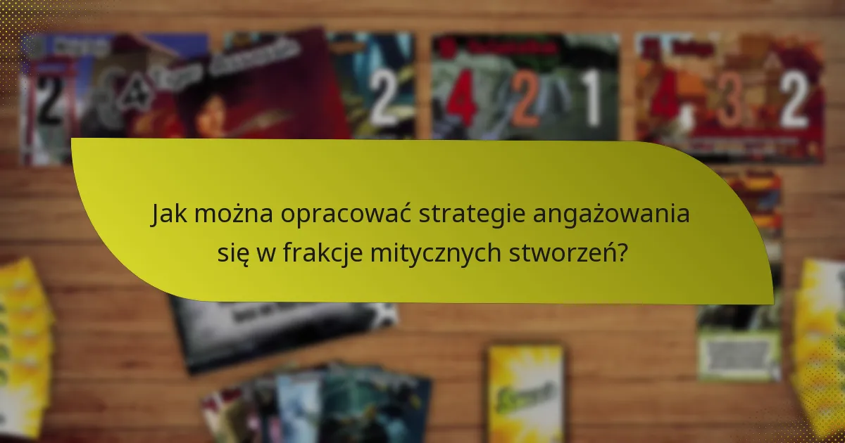 Jakie są główne słabości frakcji mitycznych stworzeń?