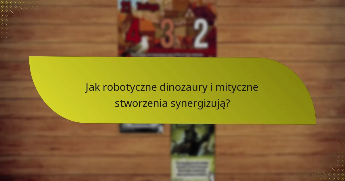 Jak przeciwnicy mogą kontratakować robotyczne dinozaury i mityczne stworzenia?