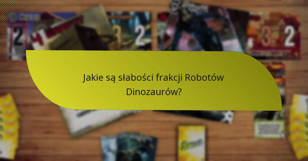 Jak frakcja Robotów Dinozaurów wypada w porównaniu do innych frakcji?
