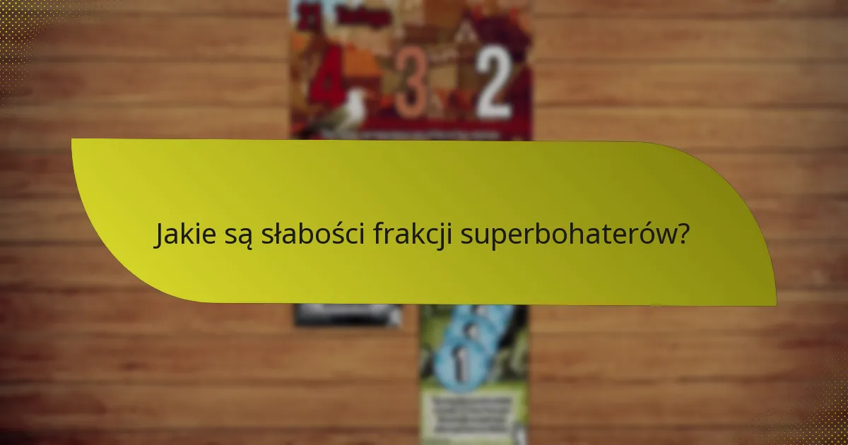 Które frakcje superbohaterów są najpopularniejsze?